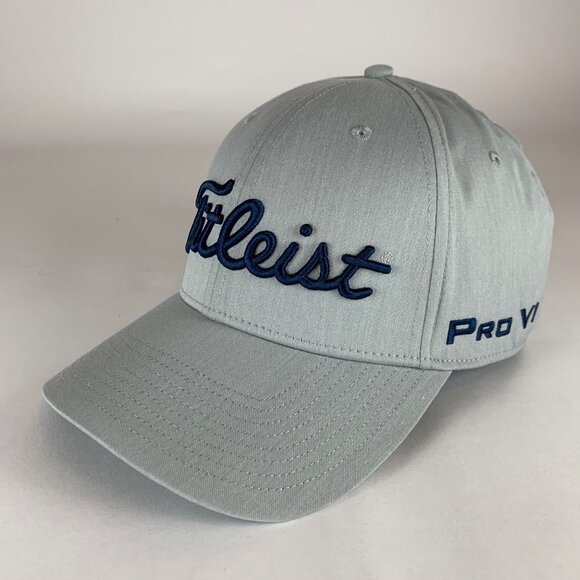 Titleist Footjoy ProV1 Gray Stretch Fitted Hat Mens L/XL - Picture 1 of 6